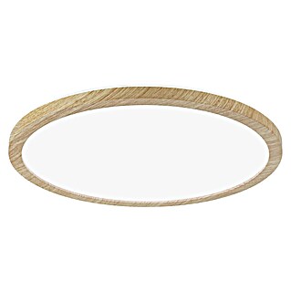 Paulmann Panel LED redondo Atria Shine (Blanco neutro, 19 W, Madera, Diámetro: 29,3 cm)