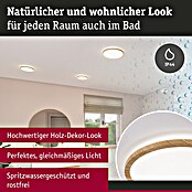 Paulmann LED-Panel Atria Shine IP44 (Durchmesser: 29,3 cm, 19 W, Holz, Neutralweiß) | BAUHAUS