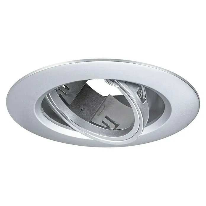 Paulmann Einbauleuchte - 10 W, 9 cm, Chrom, 3 Stk., Schwenkbar - Verstellbarer Einbaustrahler in Silber, ideal für Akzentbeleuchtung und flexibles Lichtdesign in verschiedenen Räumen.