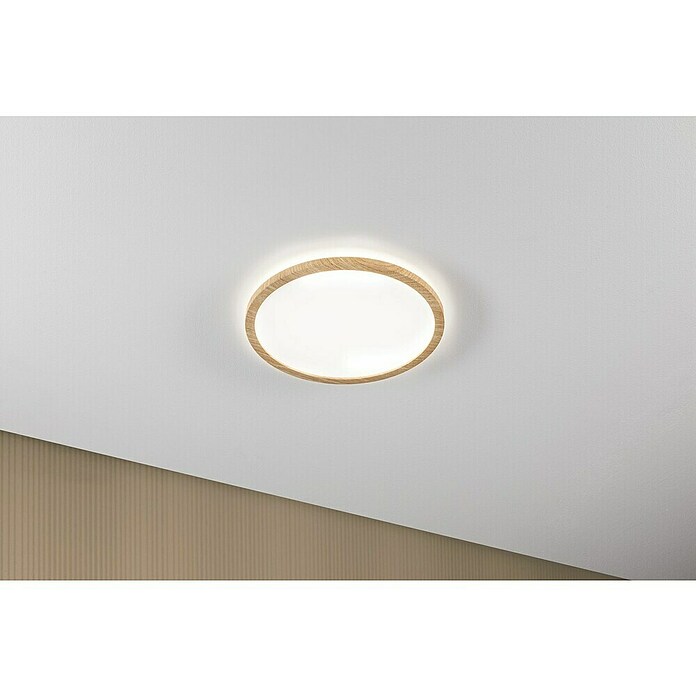 Paulmann LED-Panel Atria Shine IP44 (Durchmesser: 29,3 cm, 19 W, Holz, Neutralweiß) | BAUHAUS