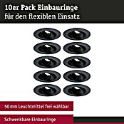 Paulmann Einbauleuchten-Set (Schwarz, 10 Stk.) | BAUHAUS