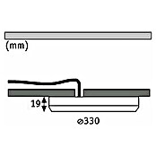 Paulmann LED ugradbena svjetiljka, okrugla  (24 W, Ø x V: 33 x 1,9 cm, Bijela, Neutralno bijelo) | BAUHAUS