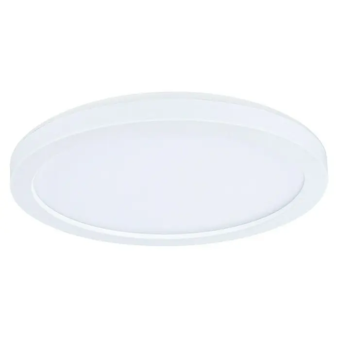 Paulmann LED-Panel rund Atria Shine IP44 - 12,5 W, Durchmesser: 19 cm, Weiß, Neutralweiß - Aufnahme einer runden LED-Deckenleuchte in Weiß. Das elegante Design und die energieeffiziente Beleuchtung machen es zu einer idealen Wahl.