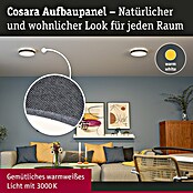 Paulmann LED-Panel rund Cosara (15 W, Ø x H: 30 x 6,2 cm, Dungelgrau, Warmweiß) | BAUHAUS