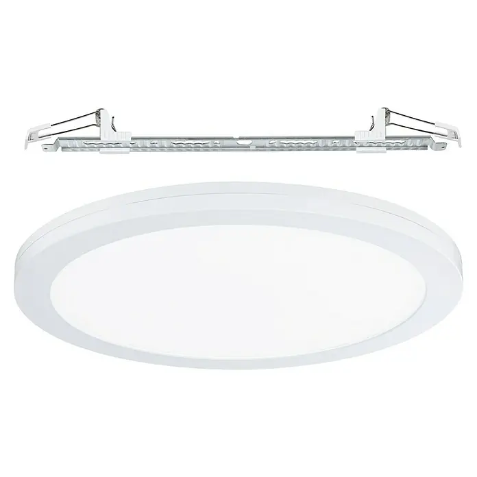 Paulmann LED-Einbauleuchte rund - 24 W, Ø x H: 33 x 1,9 cm, Weiß, Neutralweiß - Deckenleuchte mit LED-Technologie und Befestigungssystem zur einfachen Installation. Modernes, flaches Design für Innenräume.