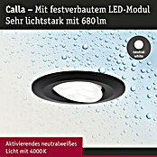 Paulmann LED-Einbauleuchten-Set rund Calla (6 W, Schwarz, 10 Stk., Neutralweiß) | BAUHAUS