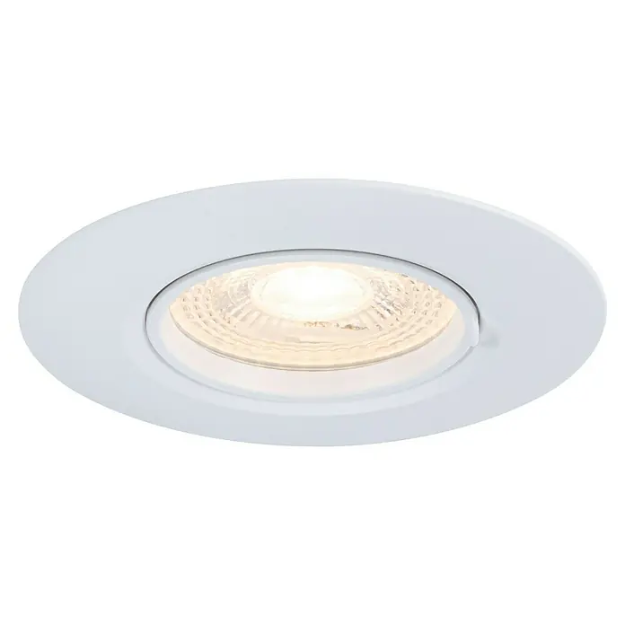 Paulmann Einbauleuchte - 9 cm, Weiß, 3 Stk., Starr - Deckenleuchte mit runder, weißer Blende und eingebautem, hellem LED-Licht. Ideal für eine moderne und energieeffiziente Beleuchtung.