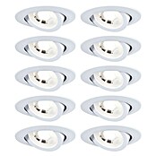 Paulmann LED-Einbauleuchten-Set rund (4,8 W, Ø x H: 8,2 x 3 cm, Weiß, 10 Stk., Warmweiß) | BAUHAUS