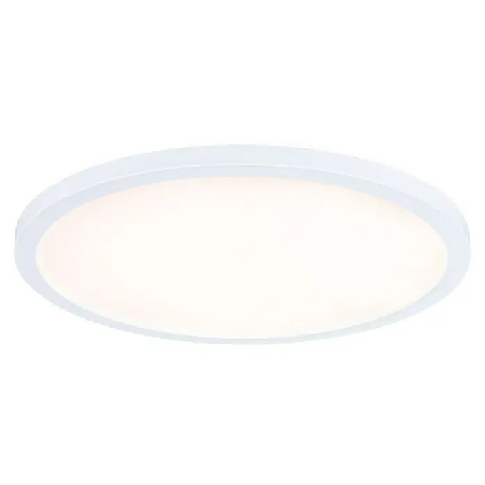 Paulmann LED-Panel rund Atria Shine IP44 - Warmweiß, 19 W, Weiß, Durchmesser: 29,3 cm - Weiße LED-Deckenleuchte mit einem runden, flachen Design, das für eine gleichmäßige Ausleuchtung in Innenräumen sorgt und eine moderne Ästhetik bietet.