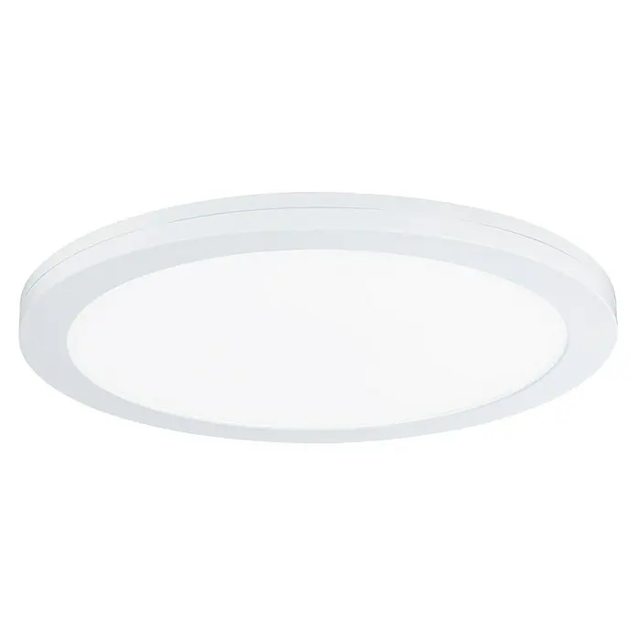 Paulmann LED-Einbauleuchte rund - 24 W, Ø x H: 33 x 1,9 cm, Weiß, Neutralweiß - Weiße LED-Deckenleuchte mit runder Form und minimalistischem Design für eine helle und moderne Beleuchtung in jedem Raum.