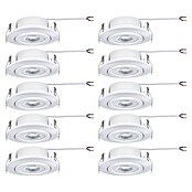 Paulmann LED-Einbauleuchten-Set rund (4,8 W, Ø x H: 8,2 x 3 cm, Weiß, 10 Stk., Warmweiß) | BAUHAUS