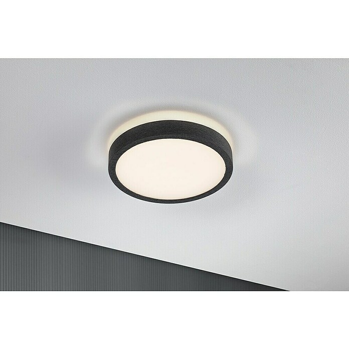 Paulmann LED-Panel rund Cosara (15 W, Ø x H: 30 x 6,2 cm, Dungelgrau, Warmweiß) | BAUHAUS