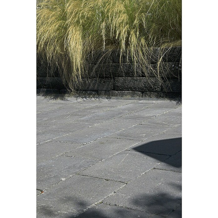 Betontegel Trommelsteen Zwart (Beton, 30 x 20 x 6 cm, Zwart) | BAUHAUS