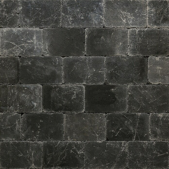 Betontegel Trommelsteen Zwart (Beton, 30 x 20 x 6 cm, Zwart) | BAUHAUS