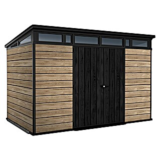 Keter Spremište Ashwood (Vanjska dimenzija uklj. krovni prevjes (Š x D): 342 x 218 cm, Plastika, Antracit, smeđa)