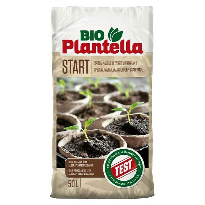 Plantella Zemlja za sejanje, pikiranje in zelišča Start  (50 l) | 7501 - Blumenerde Marke | IAHA - Erde | IAH - Dünger / Pflanzenschutz | IA - Gartenhartware | I - Stadtgarten | BAUHAUS