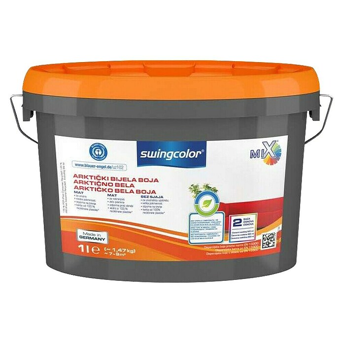 swingcolor Akrilna barva  (Bela, 1 l) | 5892 - MIX Innenfarben | HADF - Farbmischanlage | HAD - Farben | HA - Farben | H - Innendeko/Farben | BAUHAUS