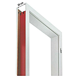 Doornite Podboj za vrata (750 x 2.000 mm, Debelina stene: 200 mm, Smer odpiranja: Desno, Bela)
