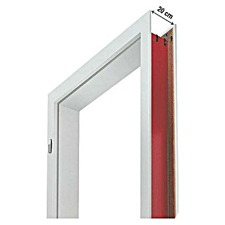 Doornite Podboj za vrata (750 x 2.000 mm, Debelina stene: 200 mm, Smer odpiranja: Levo, Bela)