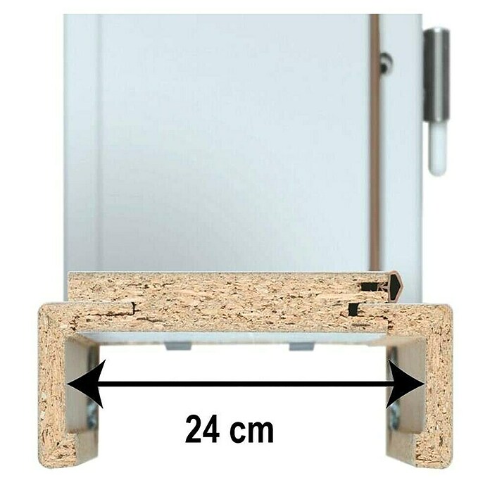 Doornite Podboj za vrata  (750 x 2.000 mm, Debelina stene: 24 cm, Smer odpiranja: Levo, Bela) | 4768 - Zargen Dekor | GBDC - Innentüren | GBD - Bauelemente | GB - Bauelemente | G - Holz/Bauelem | BAUHAUS