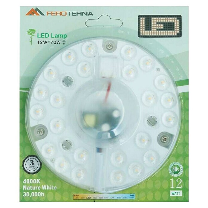 Ferotehna LED modul  (24 W, 3.000 K, 2.000 lm) | BAUHAUS