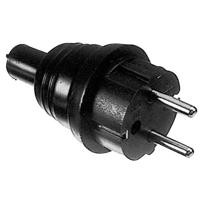 Zaščitni vtikač  (Guma) | 3331 - Gummistecker | CBGA - Stecker/Kupplungen | CBG - Stecker, Kupplungen Lampenfassungen | CB - Elektroinstallation | C - Elektro | BAUHAUS