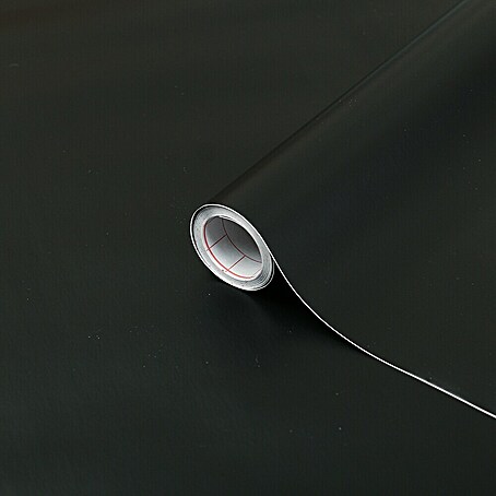 D-c-fix Klebefolie Uni Seidenmatt (210 x 90 cm, Schwarz, Selbstklebend)