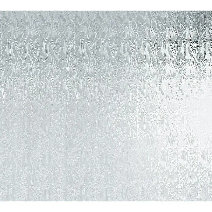D-c-fix Glasfolie Smoke - 200 x 45 cm, Transluzent, Selbstklebend - Abstraktes Hintergrundbild mit verschwommenen, silbernen Wirbelmustern, ideal für subtile und elegante Designs, die eine ruhige Atmosphäre vermitteln.