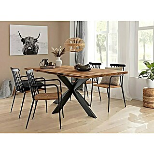 Noga za mizo CITYLINE Spider (1.400 x 700 x 720 mm, Črna)