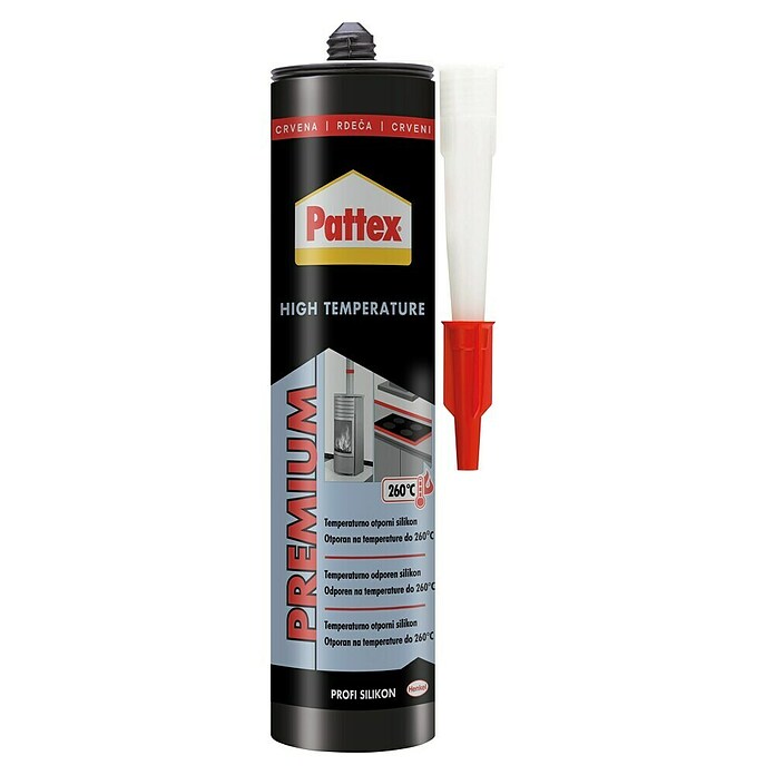 Pattex Silikon za peći i kamine High Temperature  (Crvena, 280 ml) | BAUHAUS