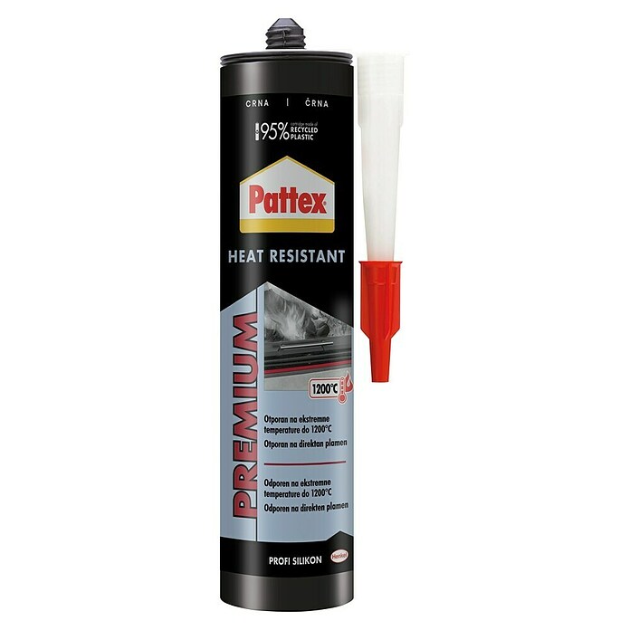 Pattex Silikon za peći i kamine Heat Resistant  (Crna, 280 ml) | BAUHAUS
