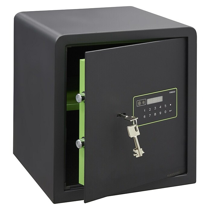 Arregui Kuro Caja fuerte (L x An x Al: 36 x 35 x 38 cm, Negro/Verde, 39 l) | BAUHAUS