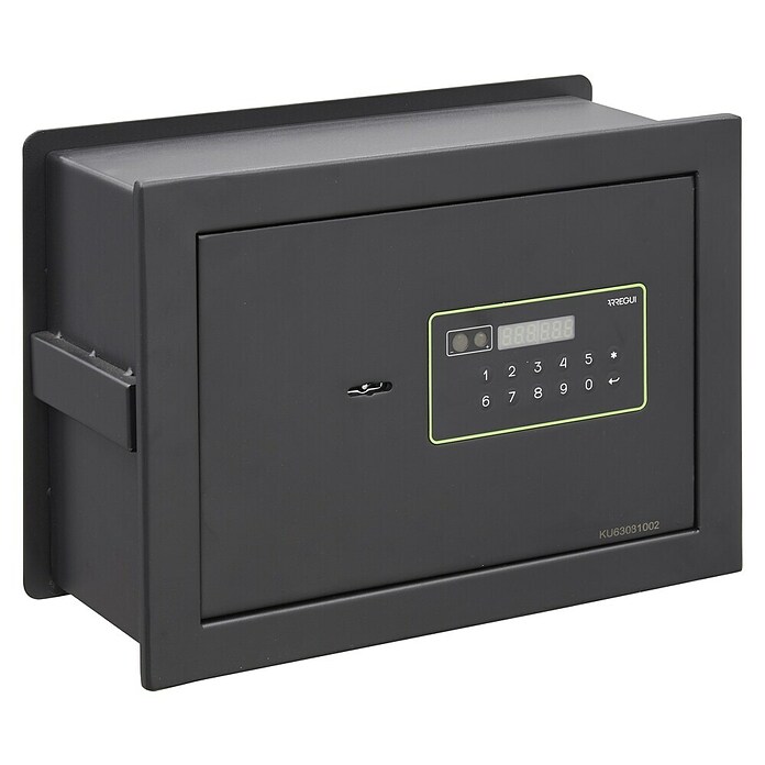 Arregui Kuro Caja fuerte empotrable (L x An x Al: 25 x 36 x 26 cm, Negro/Verde, 16 l) | BAUHAUS
