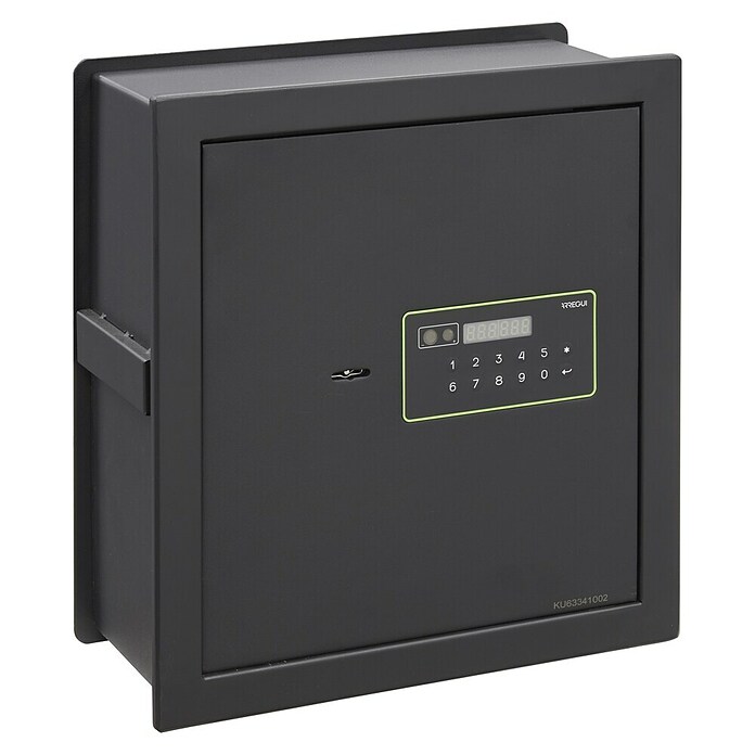 Arregui Kuro Caja fuerte empotrable (L x An x Al: 25 x 36 x 39 cm, Negro/Verde, 24 l) | BAUHAUS
