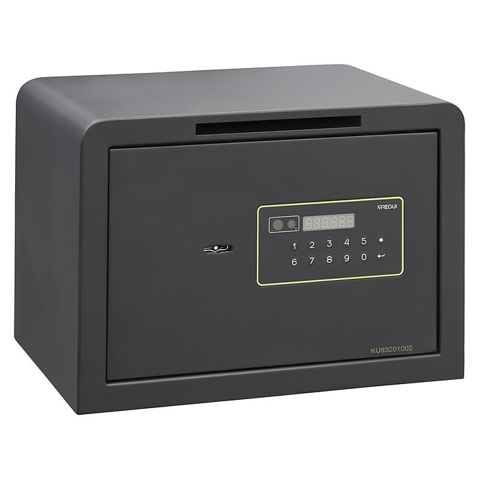 Arregui Kuro Caja fuerte (L x An x Al: 25 x 35 x 25 cm, Negro/Verde, 16 l, Ranura) | BAUHAUS