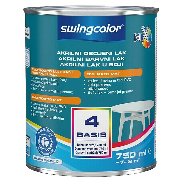 swingcolor Beli lak  (Bela, 750 ml) | 5891 - MIX Lacke | HADF - Farbmischanlage | HAD - Farben | HA - Farben | H - Innendeko/Farben | BAUHAUS