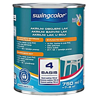 swingcolor Akrilni beli lak (Bela, 750 ml)