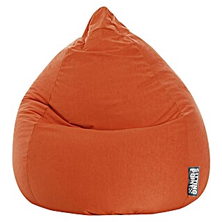 Sitting Point Puf saco Beanbag Easy (XL, Naranja, 100% poliéster)