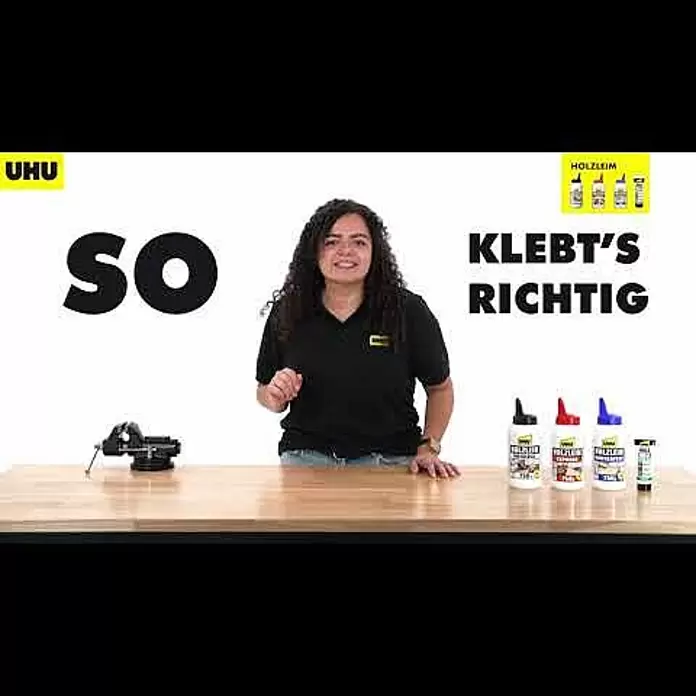 UHU Holzleim Express - 75 g, Lösemittelfrei - So klebt's richtig: UHU Holzleim Anwendungstipps | How to Video
