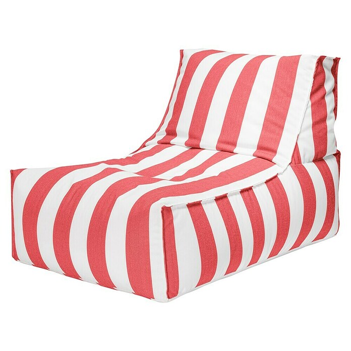 Sitting Point Sitzsack Santorin Rock (100 x 65 x 65 cm, Rot/Weiß, 100 % Polypropylen) | BAUHAUS