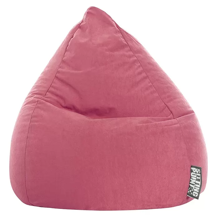 Sitting Point Sitzsack Beanbag Easy - L, Pink, 100 % Polyester - Weicher rosa Sitzsack für bequemes, legeres Sitzen.