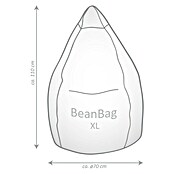 Sitting Point Puf saco Beanbag Easy (XL, Esmeralda, 100% poliéster) | BAUHAUS