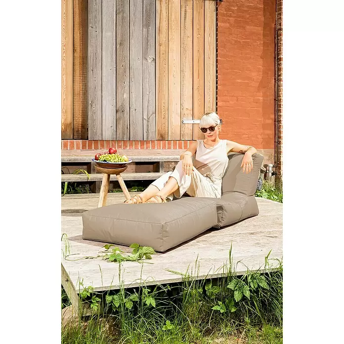 Sitting Point Sitzsack Twist Scuba90 x 70 x 80 cm, Khaki, 100 % Polyester/100 % Polyvinylchlorid