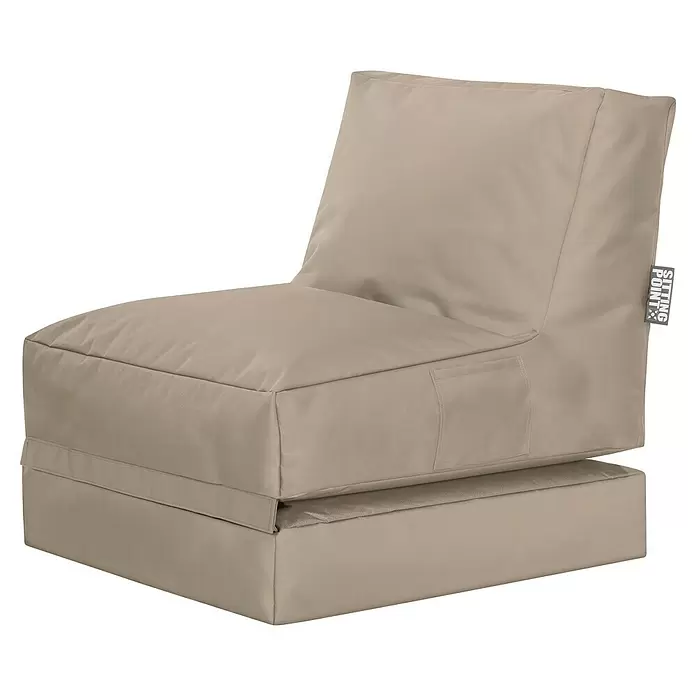 Sitting Point Sitzsack Twist Scuba90 x 70 x 80 cm, Khaki, 100 % Polyester/100 % Polyvinylchlorid