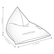 Sitting Point Sitzsack Santorin Calypso (110 x 115 x 90 cm, Anthrazit/Weiß, 100 % Polypropylen) | BAUHAUS