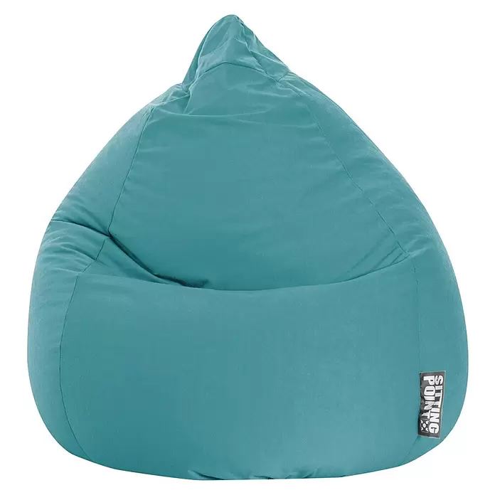 Sitting Point Sitzsack Beanbag EasyXL, Smaragd, 100 % Polyester