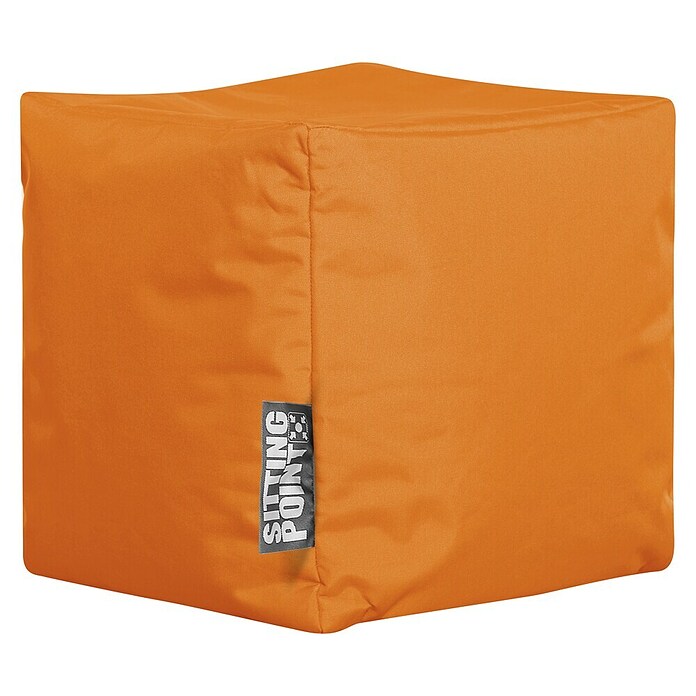 Sitting Point Sitzhocker Cube Scuba (40 x 40 x 40 cm, Orange, 100 % Polyester) | BAUHAUS