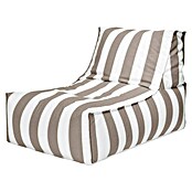 Sitting Point Sitzsack Santorin Rock (100 x 65 x 65 cm, Taupe/Weiß, 100 % Polypropylen) | BAUHAUS