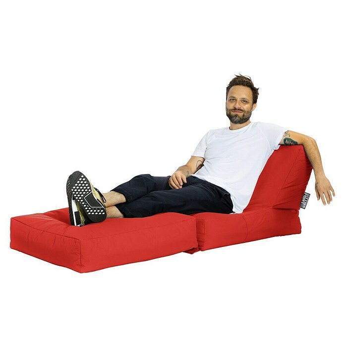 Sitting Point Sitzsack Twist Scuba (90 x 70 x 80 cm, Rot, 100 % Polyester/100 % Polyvinylchlorid) | BAUHAUS