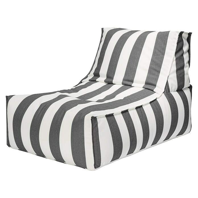 Sitting Point Sitzsack Santorin Rock (100 x 65 x 65 cm, Anthrazit/Weiß, 100 % Polypropylen) | BAUHAUS